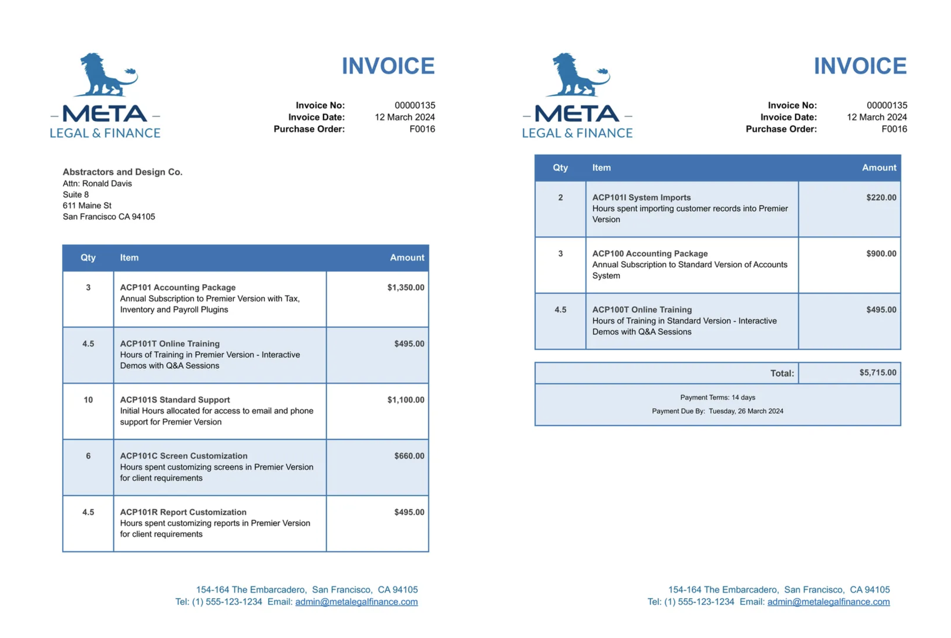 Images from https://resources.docmosis.com/example-templates/generate-multi-page-invoice-from-template