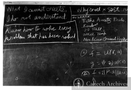 Richard Feynman’s last blackboard